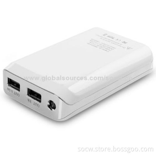 Portable power bank for iPhone with 8,800mAh capacity, dual USB